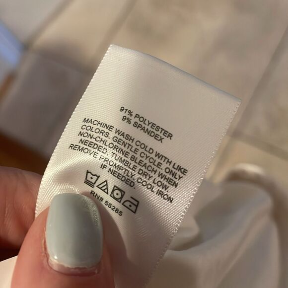 Express Cream Ruched Off Shoulder Top size small - Picture 5 of 5